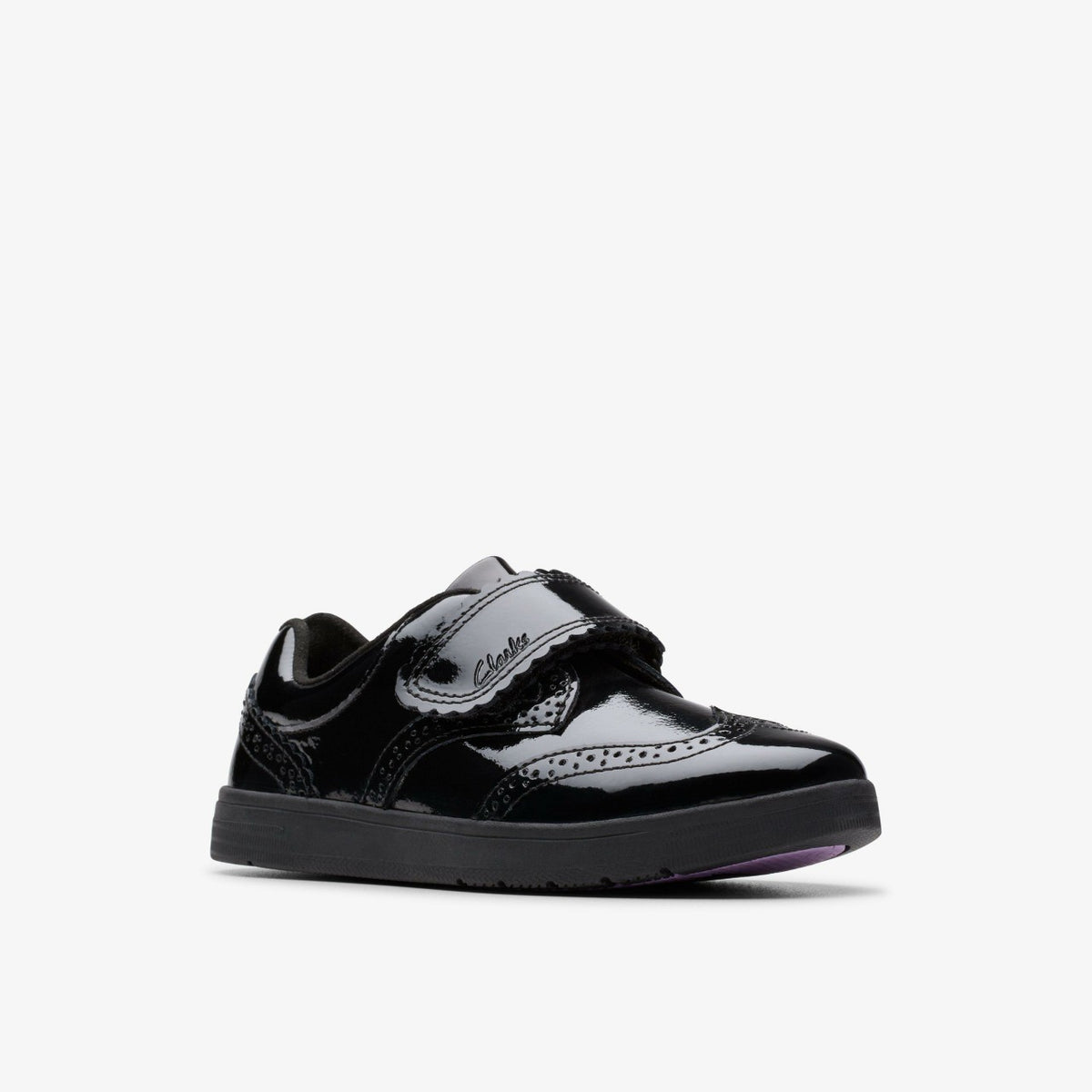 Clarks Kids Disco Skip Kid Black Patent