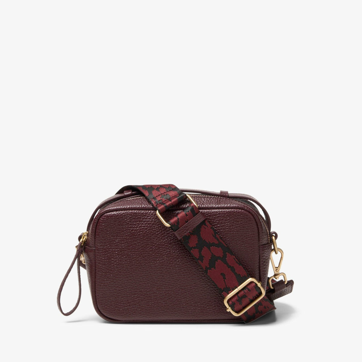Clarks Women Camera Cross Burgundy Leather