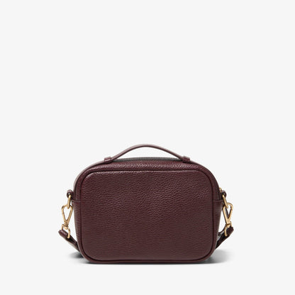 Clarks Women Camera Cross Burgundy Leather