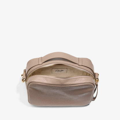 Clarks Women Camera Cross Pebble Leather