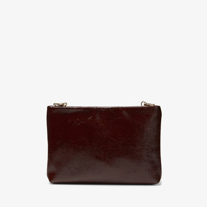 Clarks Women Dress Pouch Burgundy Patent