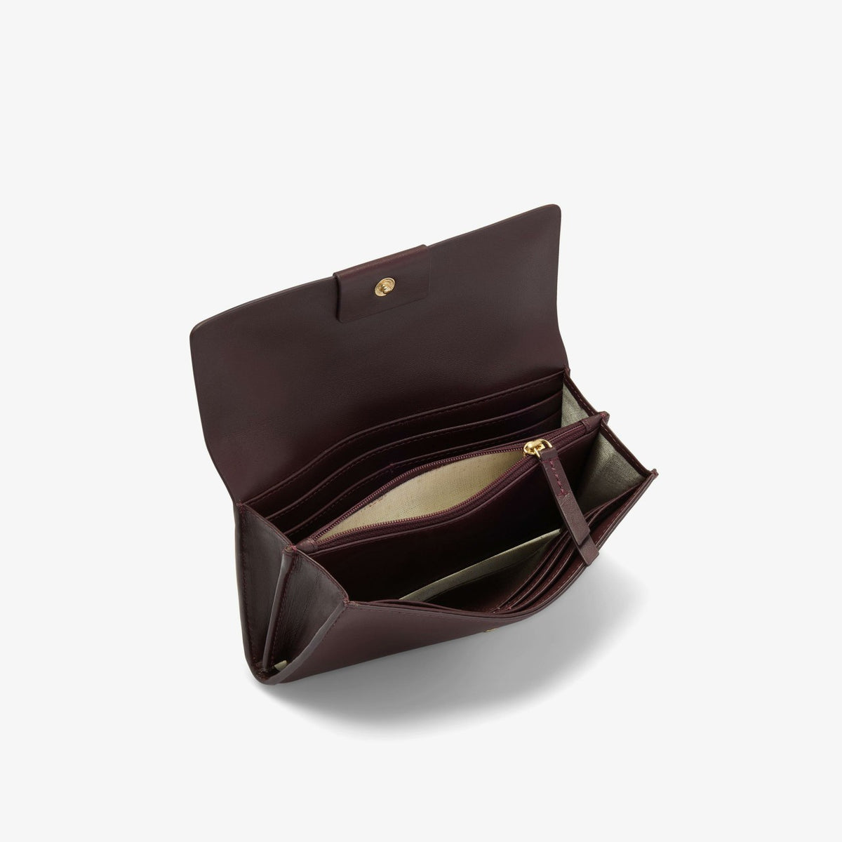 Clarks Women Dress Purse Burgundy Leather