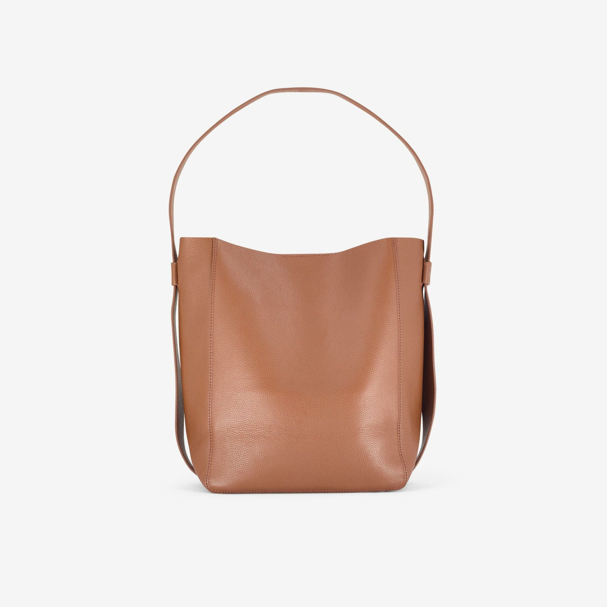 Clarks Women Bucket Tote Tan Leather