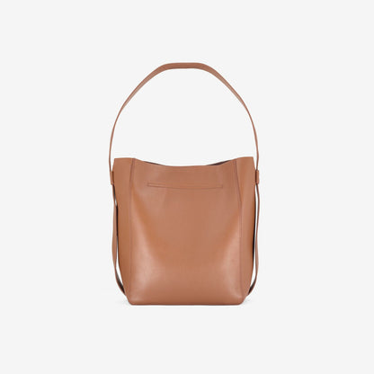 Clarks Women Bucket Tote Tan Leather
