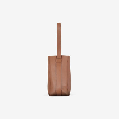 Clarks Women Bucket Tote Tan Leather