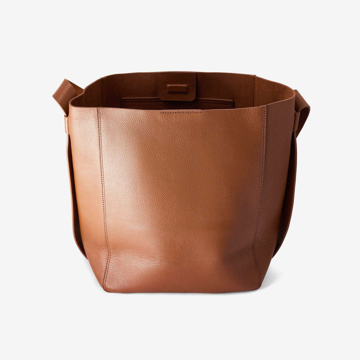Clarks Women Bucket Tote Tan Leather
