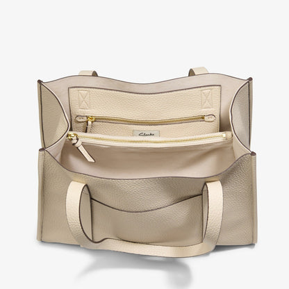 Clarks Women Shopper Tote Cream