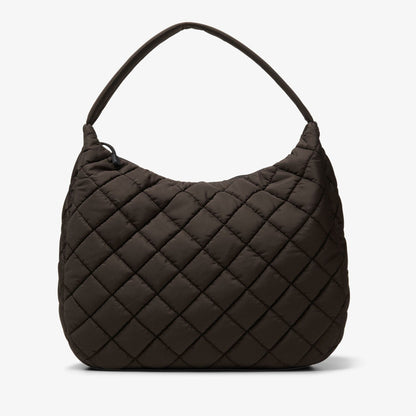 Clarks Women Quilted Tote Dark Brown