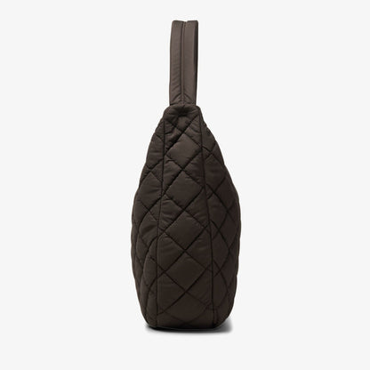 Clarks Women Quilted Tote Dark Brown