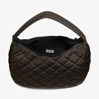 Clarks Women Quilted Tote Dark Brown