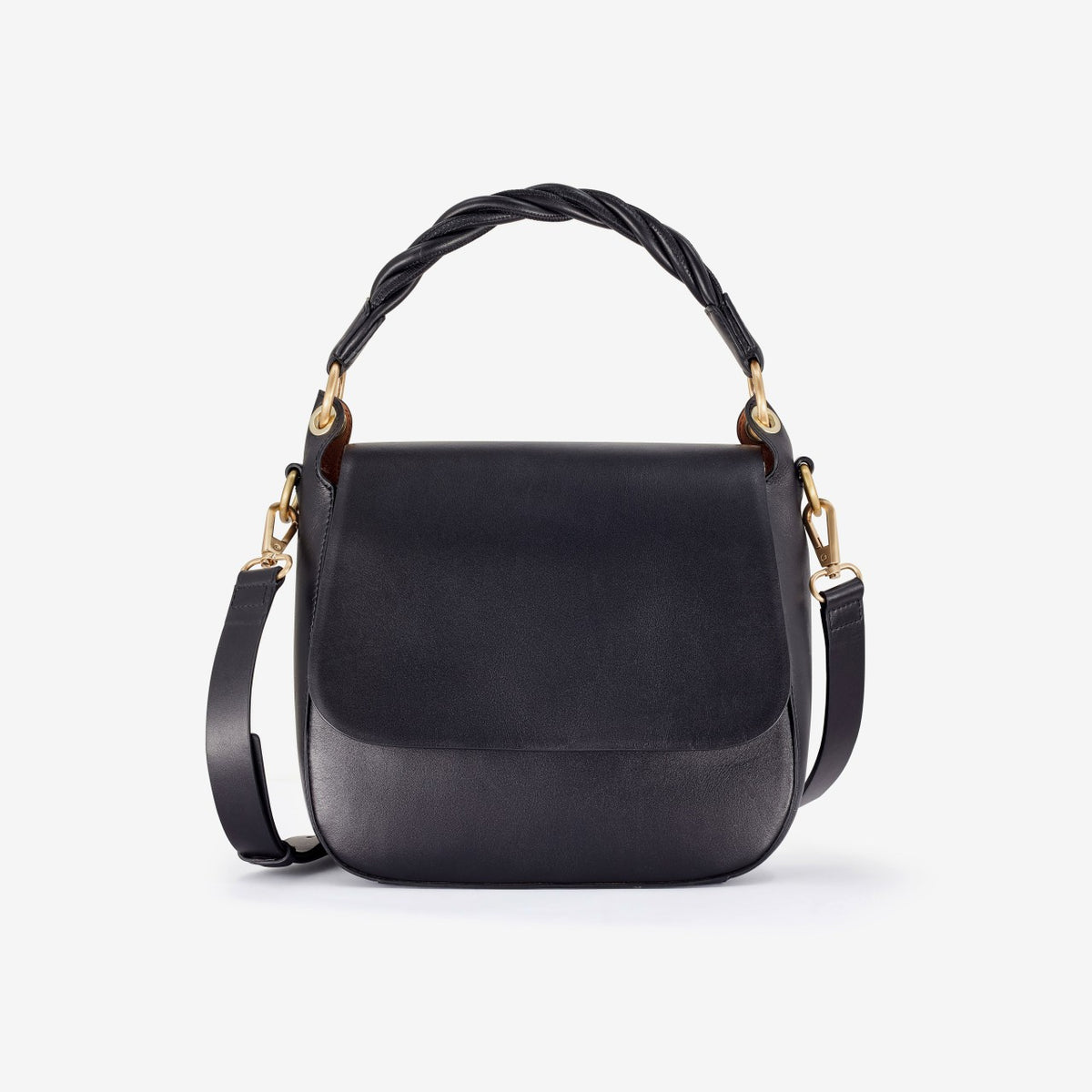 Clarks Women Twist Midi Black Leather