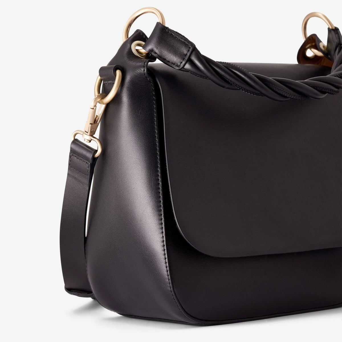 Clarks Women Twist Midi Black Leather