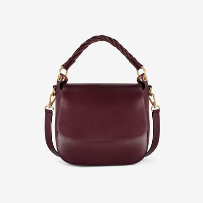 Clarks Women Twist Midi Burgundy Leather