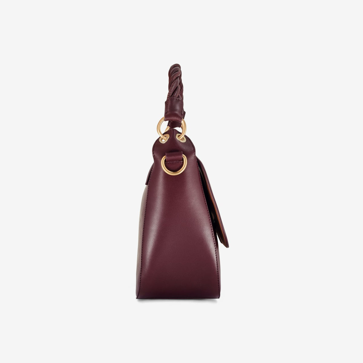 Clarks Women Twist Midi Burgundy Leather
