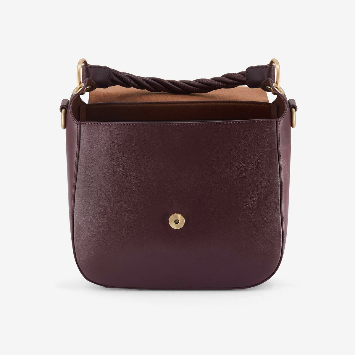 Clarks Women Twist Midi Burgundy Leather