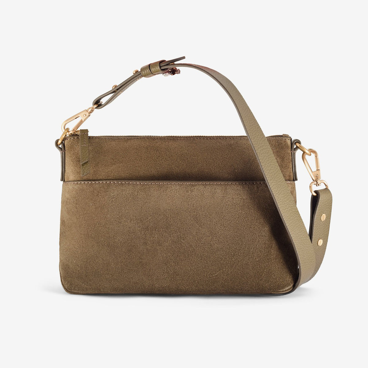 Clarks Women Willow Cross Olive Suede