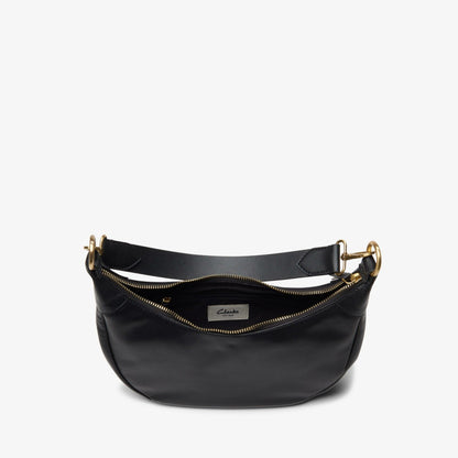 Clarks Women Willow Moon Mini Black Leather