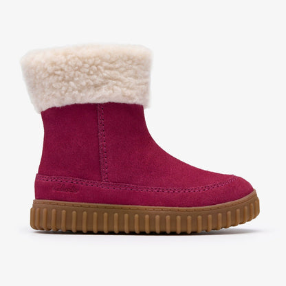 Clarks Kids Cove Snug Toddler Berry Suede