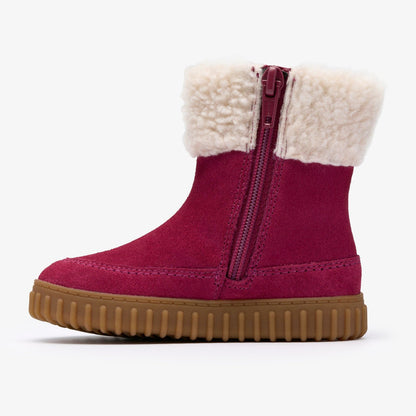 Clarks Kids Cove Snug Toddler Berry Suede