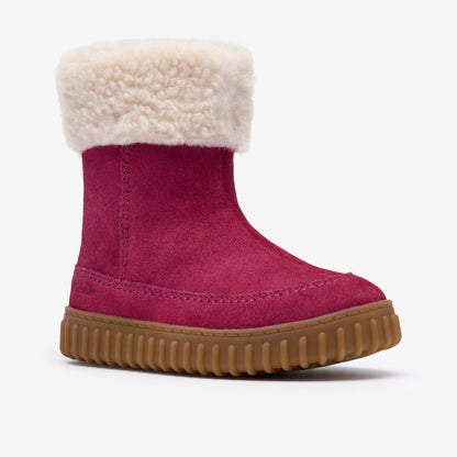Clarks Kids Cove Snug Toddler Berry Suede