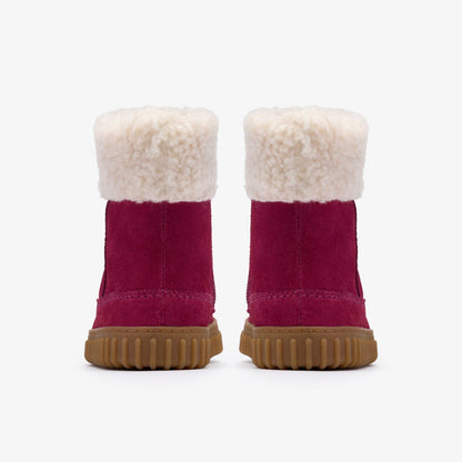 Clarks Kids Cove Snug Toddler Berry Suede