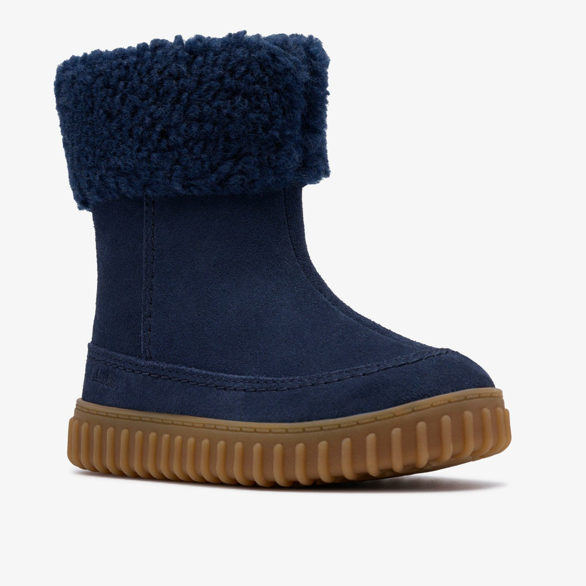 Clarks Kids Cove Snug Toddler Navy Suede
