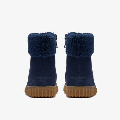 Clarks Kids Cove Snug Toddler Navy Suede