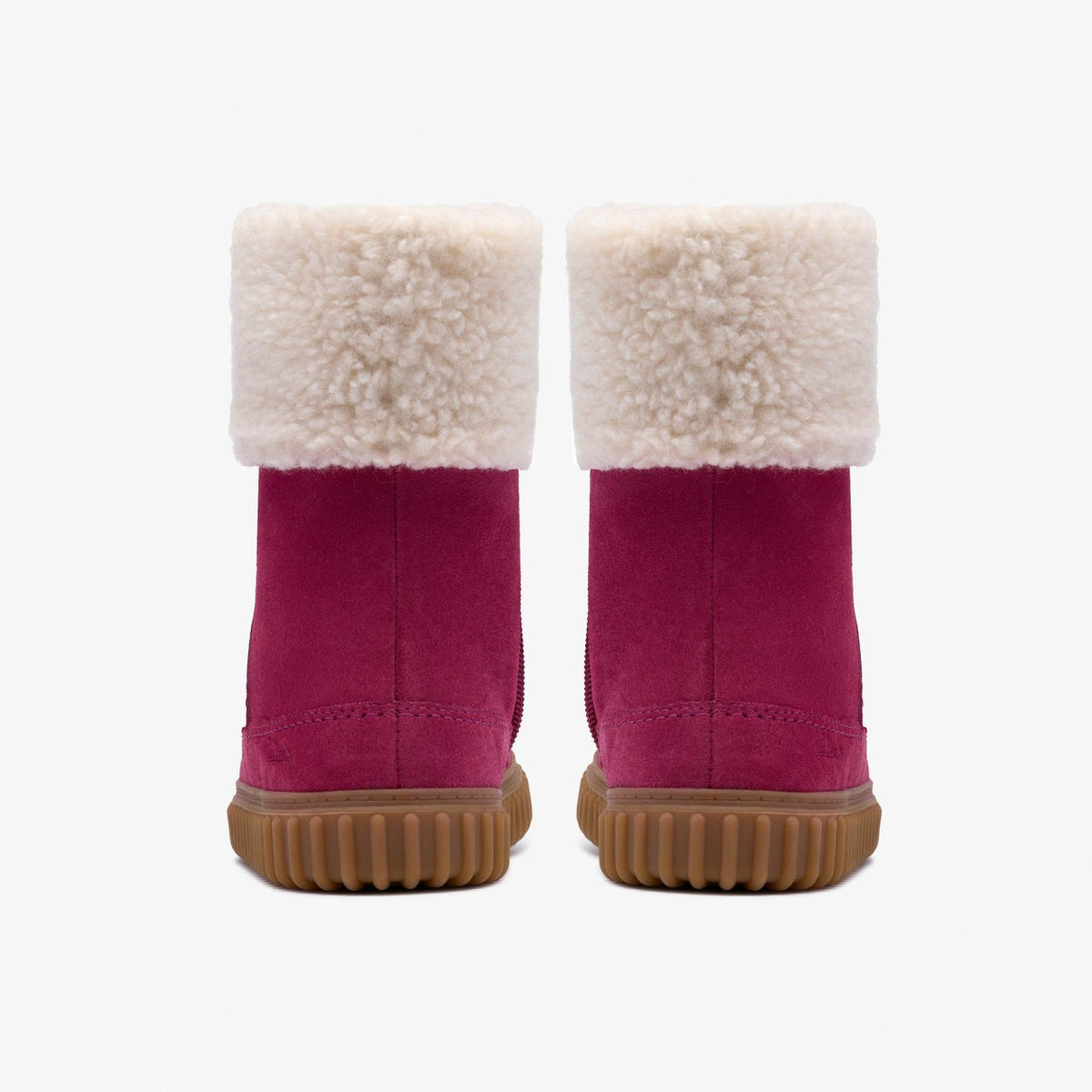Clarks Kids Cove Snug Kid Berry Suede