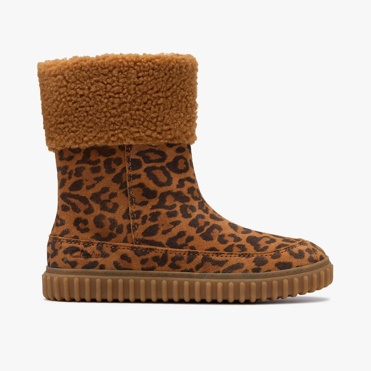 Clarks Kids Cove Snug Kid Leopard Print