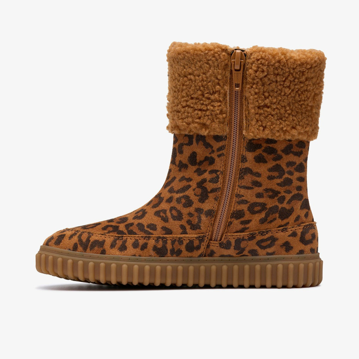 Clarks Kids Cove Snug Kid Leopard Print