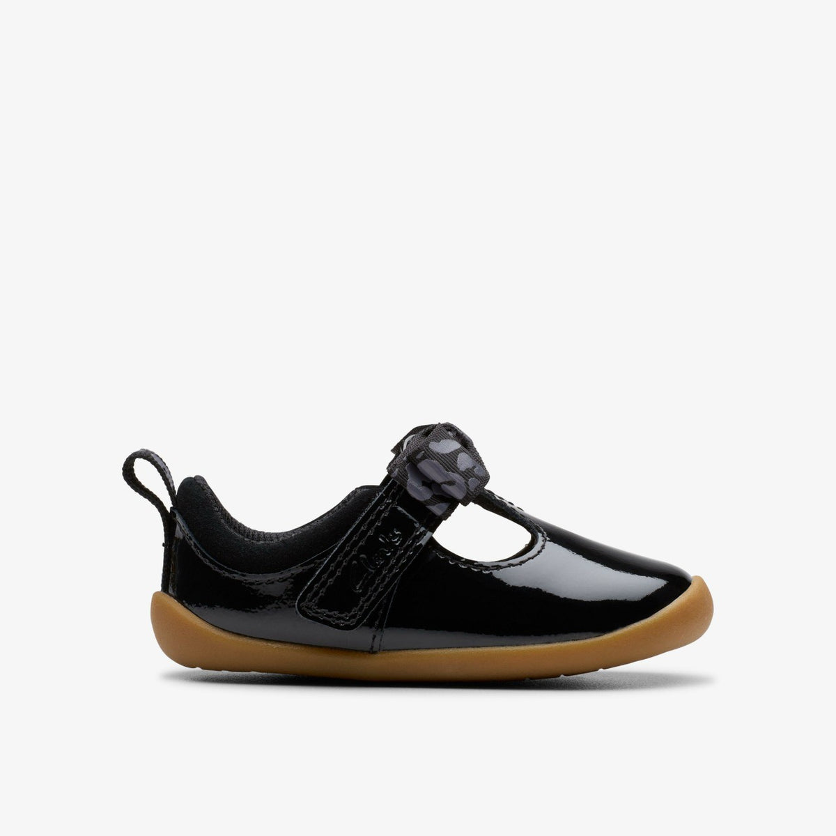 Clarks Kids Roamer Trim Toddler Black Patent