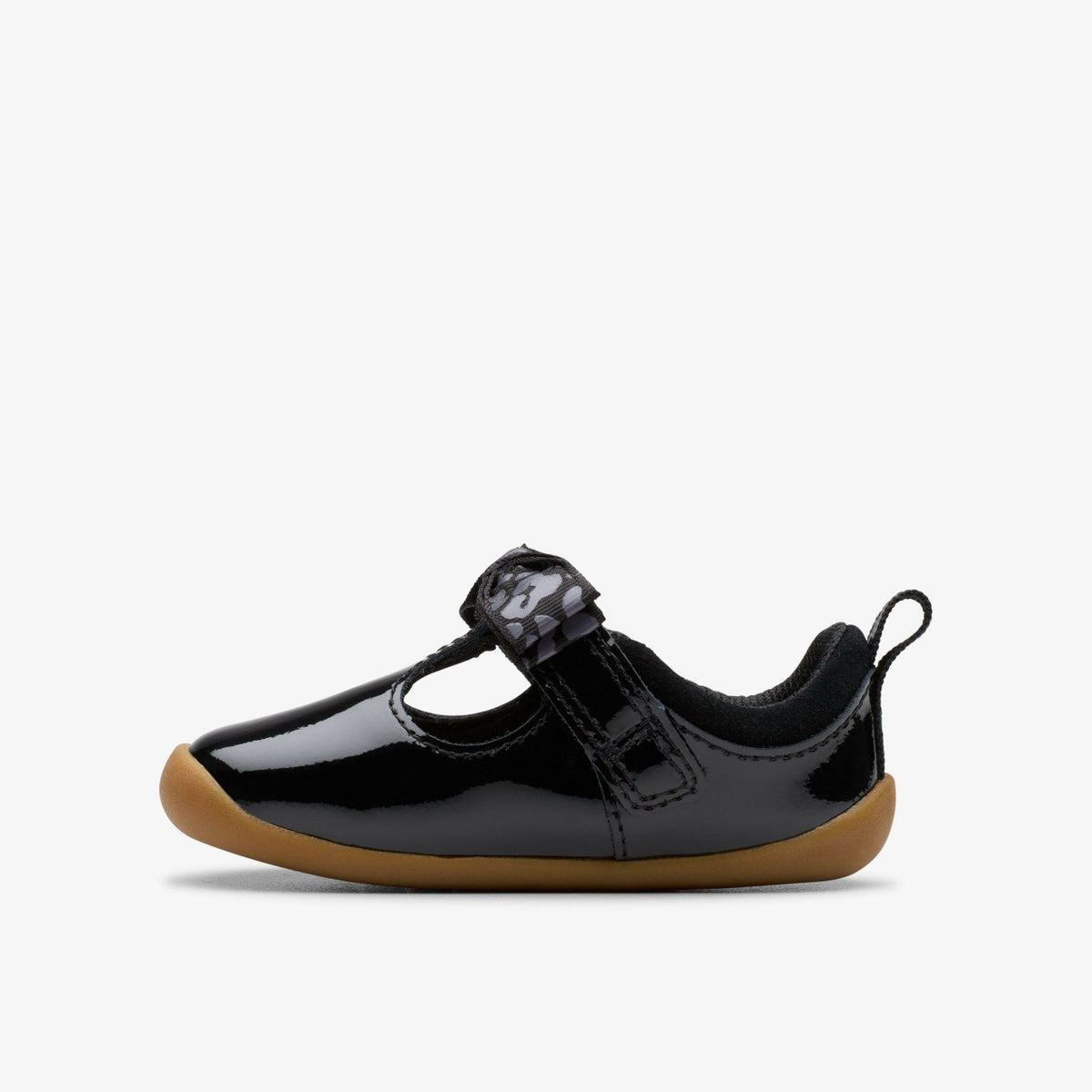 Clarks Kids Roamer Trim Toddler Black Patent
