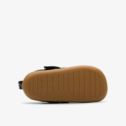 Clarks Kids Roamer Trim Toddler Black Patent