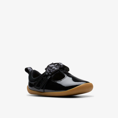 Clarks Kids Roamer Trim Toddler Black Patent