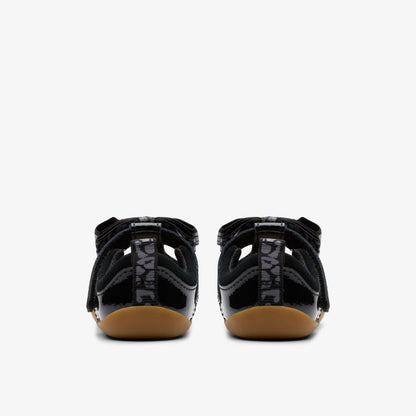 Clarks Kids Roamer Trim Toddler Black Patent