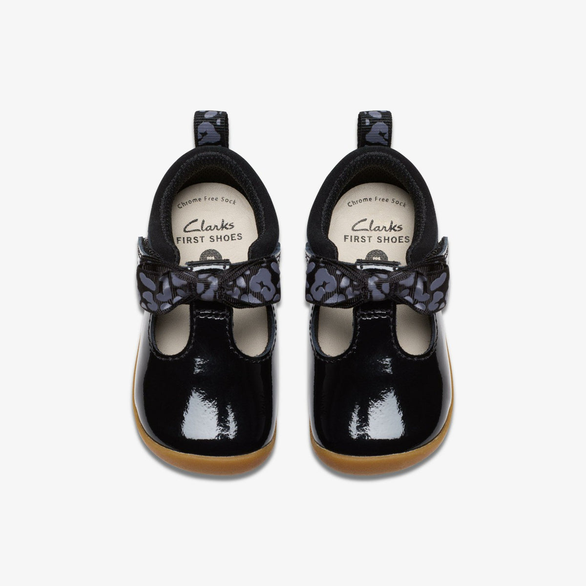 Clarks Kids Roamer Trim Toddler Black Patent