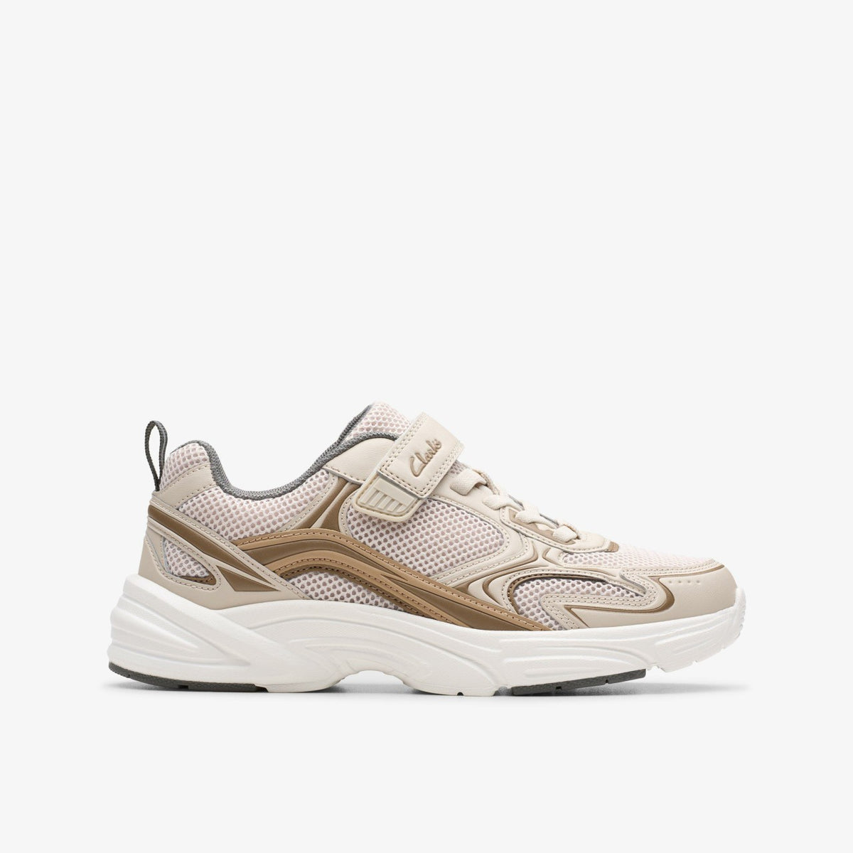 Clarks Kids Crafton Move Kid Beige Combination