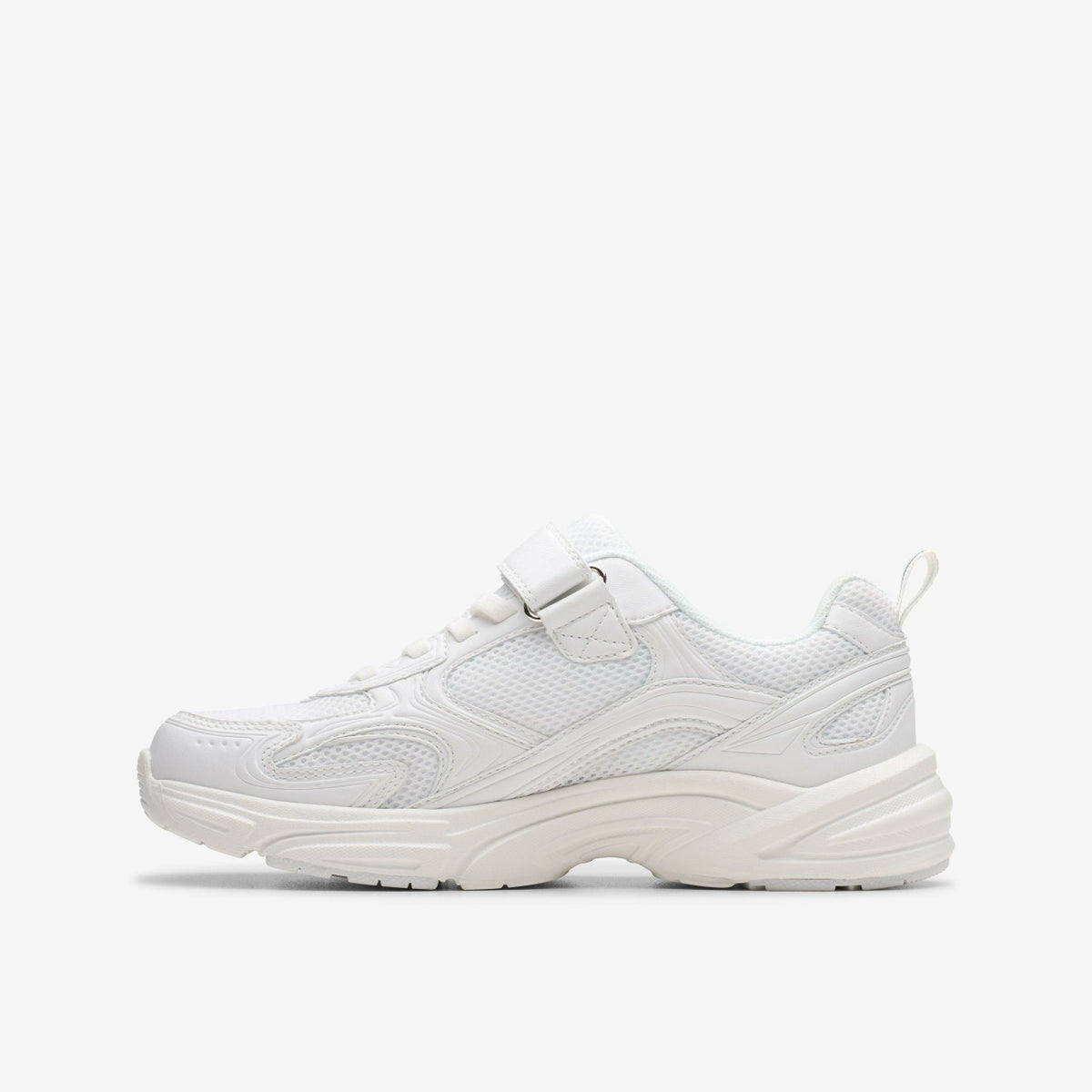 Clarks Kids Crafton Move Kid White/White