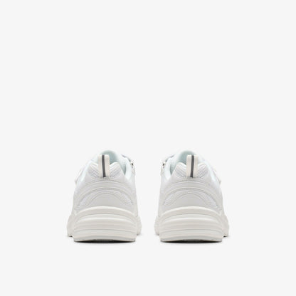 Clarks Kids Crafton Move Kid White/White