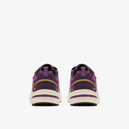 Clarks Kids Crafton Move Kid Purple Combination