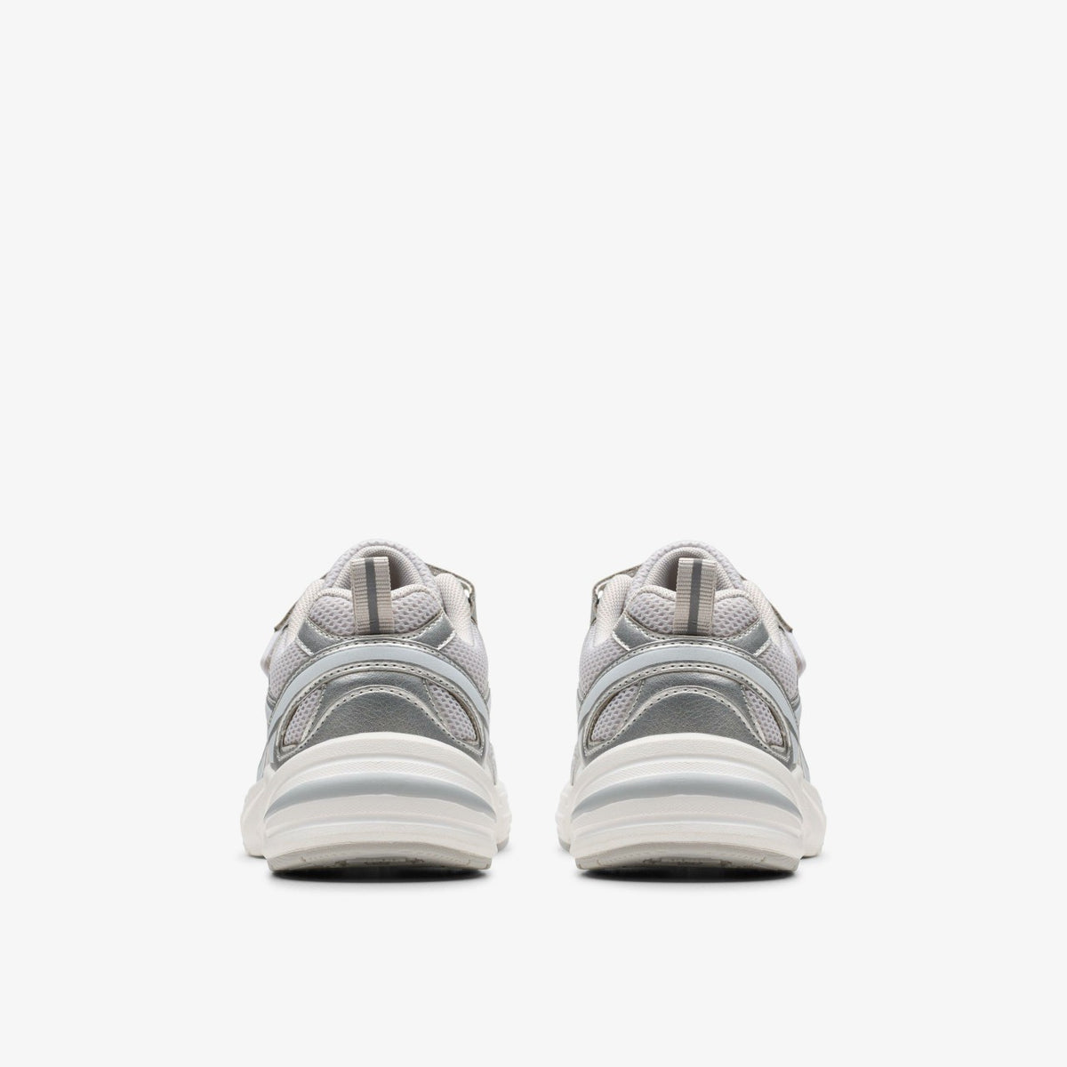 Clarks Kids Crafton Move Kid Silver Metallic
