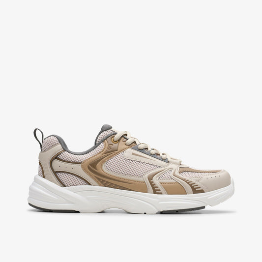 Clarks Kids Crafton Move Youth Beige Combination