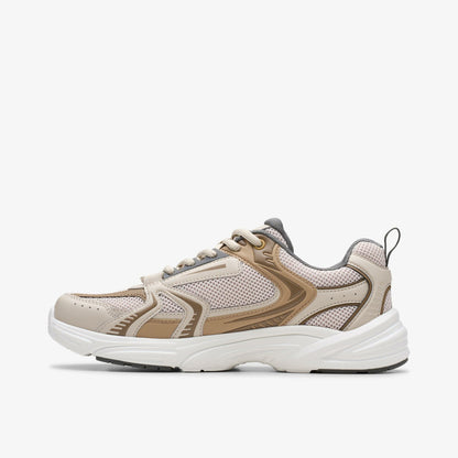 Clarks Kids Crafton Move Youth Beige Combination