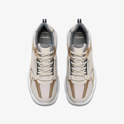 Clarks Kids Crafton Move Youth Beige Combination