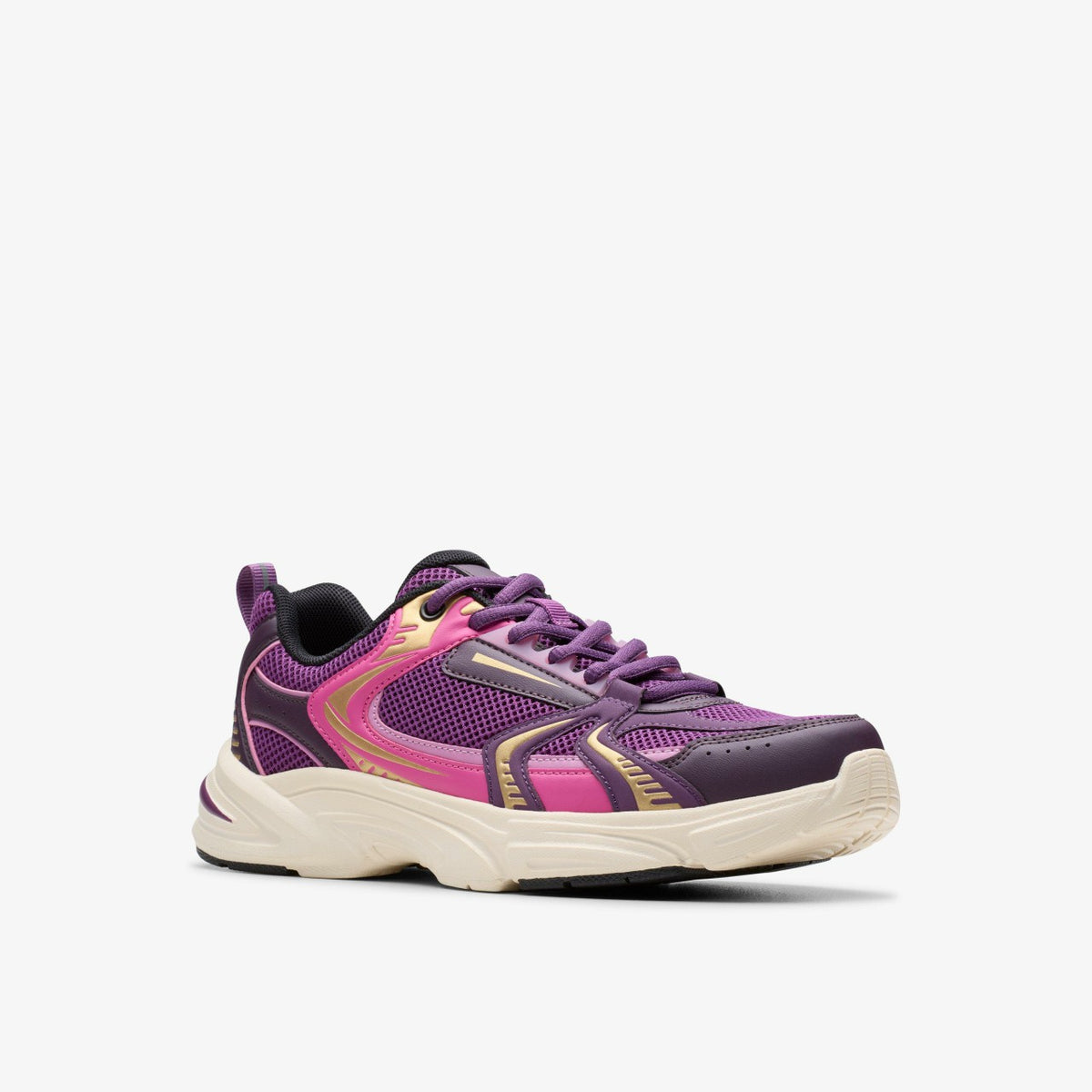 Clarks Kids Crafton Move Youth Purple Combination