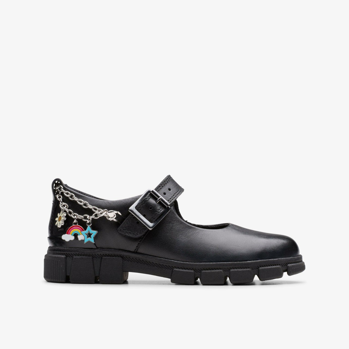 Clarks Kids Evyn Pure Kid Black Leather