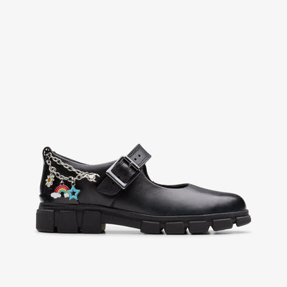 Clarks Kids Evyn Pure Kid Black Leather
