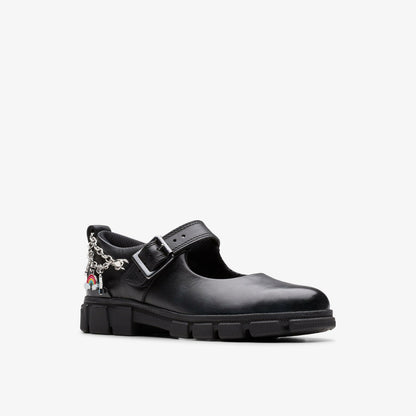 Clarks Kids Evyn Pure Kid Black Leather