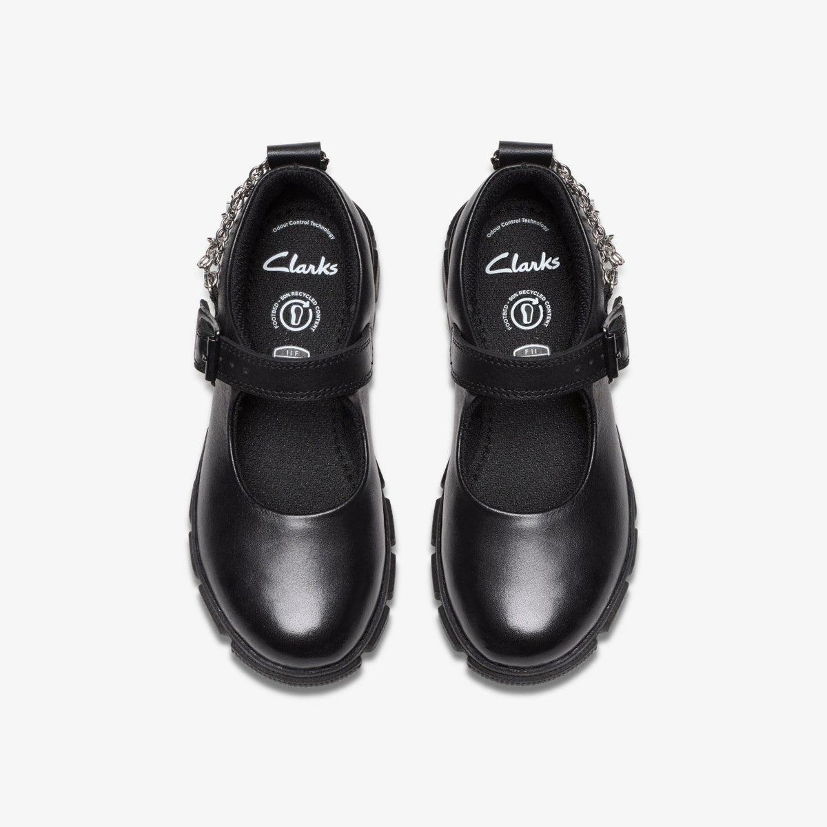 Clarks Kids Evyn Pure Kid Black Leather