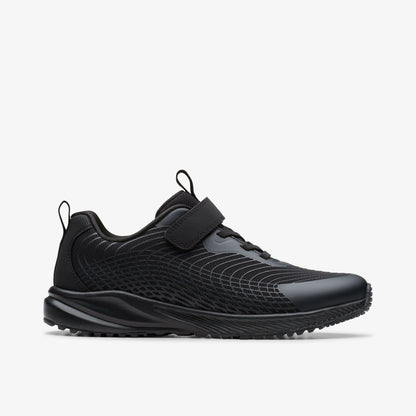 Clarks Kids Deyes Dash Youth Black/Black